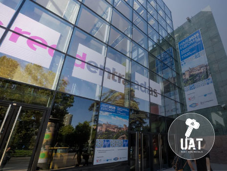 Outside view of building where EUROMAT 2025 occurred. Image is from SOCIEMAT Sociedad Española de Materiales flickr account (ambiente_41)