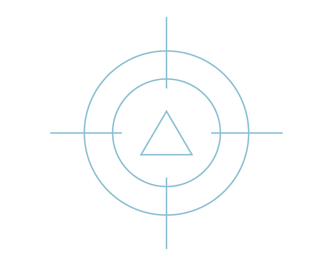 Lined icon representing penetration testing for cyber