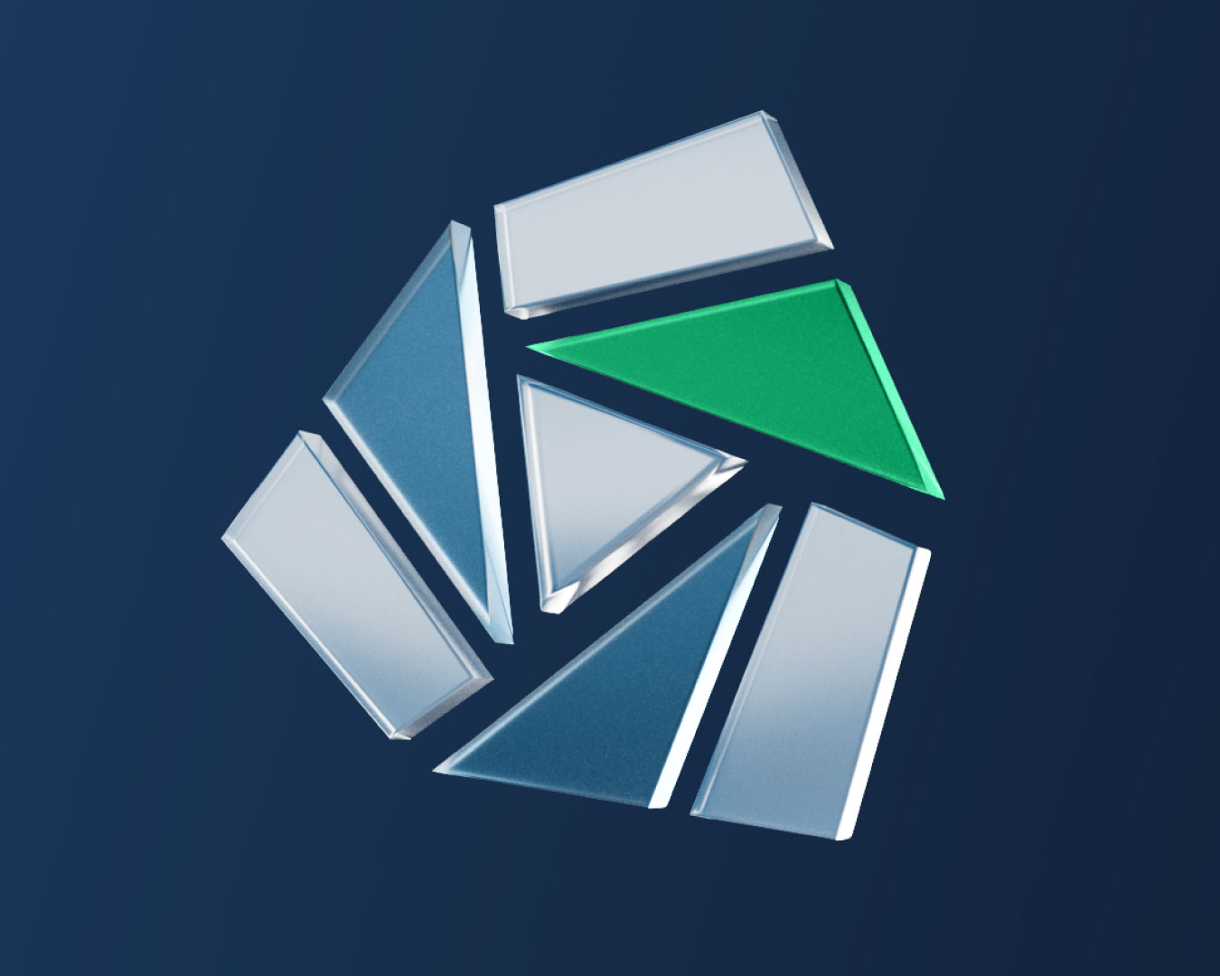 UTRS InfoSec Shield icon in 3D on dark blue gradient background