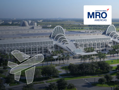 An elevated view of the exterior of the Orange County Convention Center in Orlando, Florida.