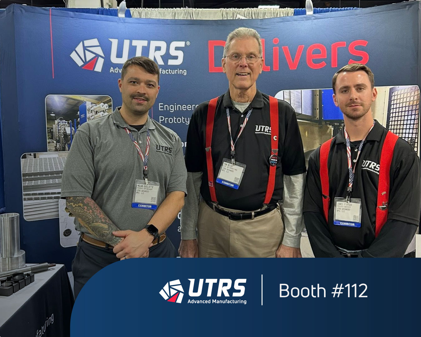 UTRS AM team at Design-2-Part show in 2025