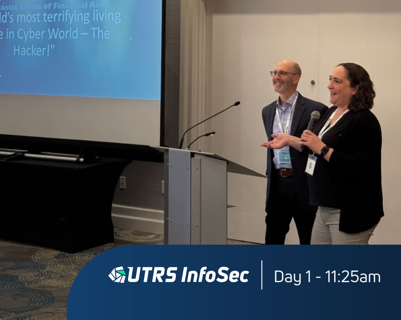 Larry Hershman, Managing Director of UTRS InfoSec, along with Michelle Hon Donovan, Partner at Duane Morris, LLP, co-presenting at the 2025 FAS Conference.