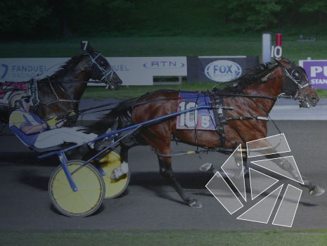 Horses racing at the Meadowlands Racing & Entertainment