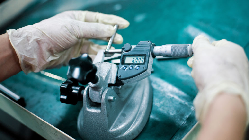 Quality control during manufacturing