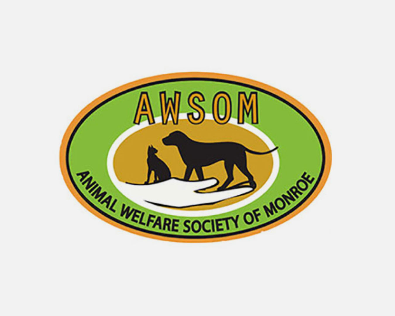 Animal Welfare Society of Monroe (AWSOM) logo